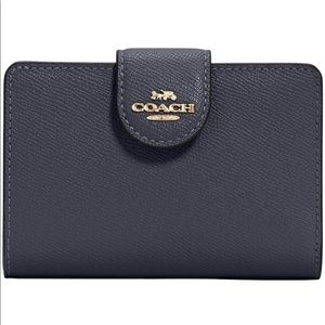 Coach Medium Leather Corner Zip Wallet